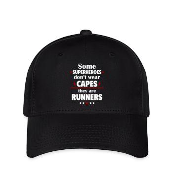 Some heroes don't wear capes, runners - Flexfit Cap - black - Front