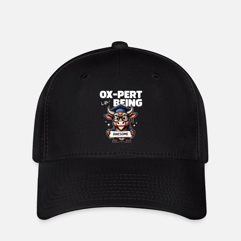 OX PERT IN BEING AWESOME - Flexfit Cap - black