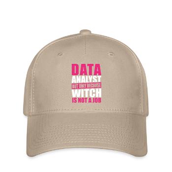 Geek Data Collector Data Analysis Data Science - Flexfit Cap - khaki - Front