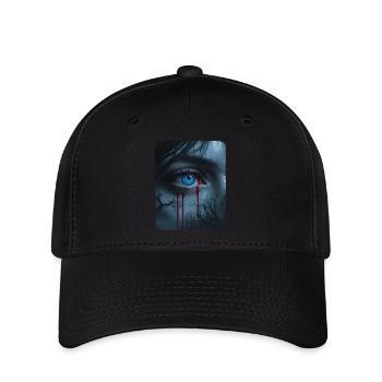 Geheimnisvolles Blaues Auge - Flexfit Cap - Schwarz - Vorne