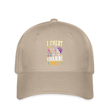 Play Dirty Game Night I Cheat at Board Games - Flexfit Cap - khaki - Front