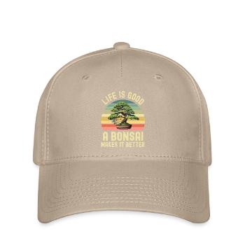 Bonsai Baum - Flexfit Cap - Khaki - Vorne