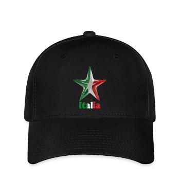 Stella d Italia - Casquette Flexfit - noir - Devant