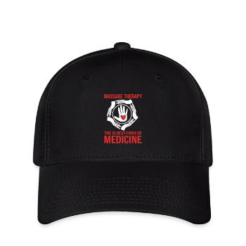 Massage - Flexfit Cap - Schwarz - Vorne