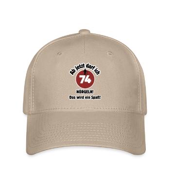 74th birthday From now on I can nag - fun - Flexfit Cap - khaki - Front