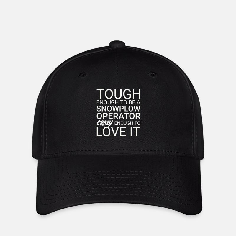 Snowplow Operator Crazy Schneepflugfahrer - Flexfit Cap - Schwarz