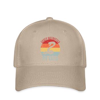 Distracted by eels - Flexfit Cap - khaki - Front