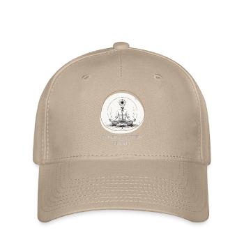 Blumen-Meditiation mit Wurzelverbindung - Flexfit Cap - Khaki - Vorne
