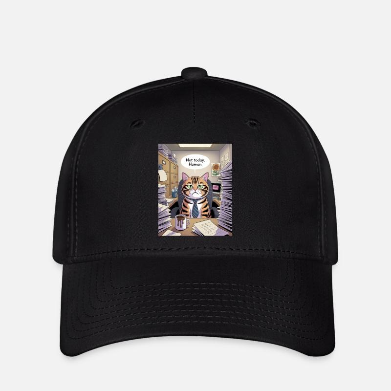 Katzenchef Büro Not Today - Flexfit Cap - black