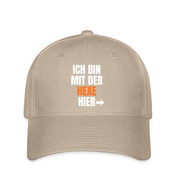 I'm with the witch here - Flexfit Cap - khaki - Front