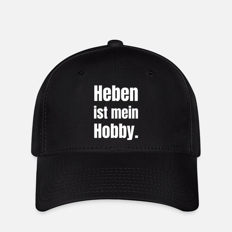 La musculation est mon hobby - Casquette Flexfit - noir