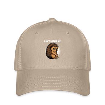 Don't Bother Me Hedgehog Hedgehog Lover Hedgehog Stinger - Flexfit Cap - khaki - Front