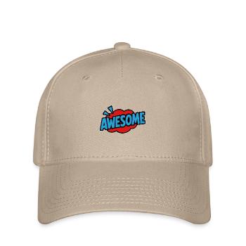 Bande dessinée de lettrage rétro géniale - Casquette Flexfit - kaki - Devant