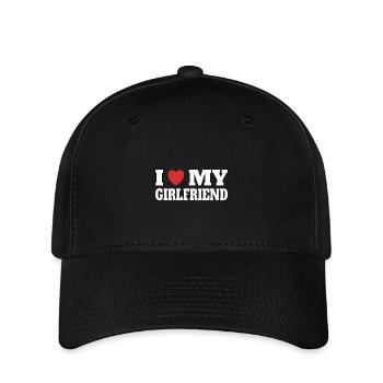 J’aime ma copine - Casquette Flexfit - noir - Devant
