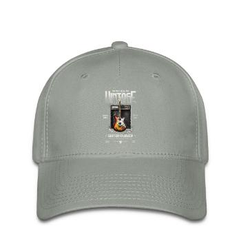 I'm Not Old I'm Vintage Retro 1994 Guitar Player - Flexfit Cap - green-grey - Front