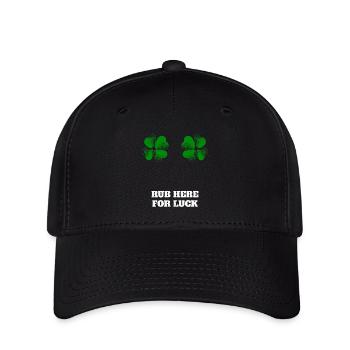 Rub here for luck - Flexfit Cap - black - Front
