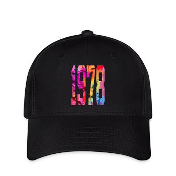 BUNT 48. GEBURTSTAG 1978 - Flexfit Cap - Schwarz - Vorne