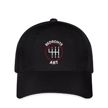 Bedrohte Art - Verbrennungsmotor Auto Design - Flexfit Cap - Schwarz - Vorne