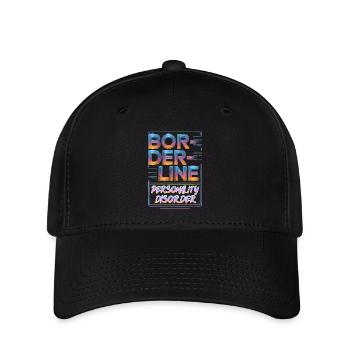 Borderline - Flexfit Cap - Schwarz - Vorne