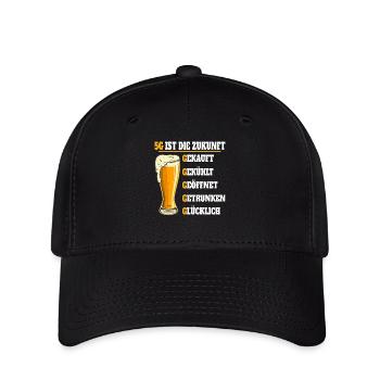 La 5G est la bière du futur - Casquette Flexfit - noir - Devant