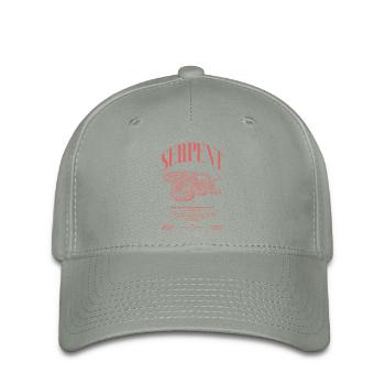 Gardien de reptiles python réticulé Streetwear - Casquette Flexfit - gris vert - Devant