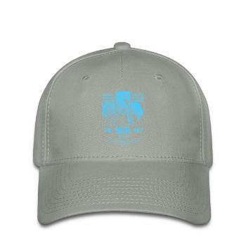 Diskusfisch Buntbarsch Aquarium Fischhalter - Flexfit Cap - Grüngrau - Vorne