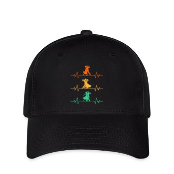 Gesellschaftstanz Herzschlag Tanz - Flexfit Cap - Schwarz - Vorne
