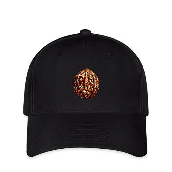 Écrou géométrique abstrait - Design de couleur - Casquette Flexfit - noir - Devant
