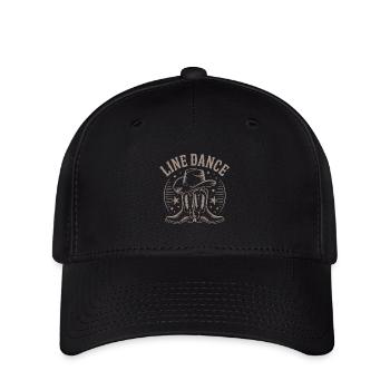 La danse en ligne est mon passe-temps. Design de danse en ligne cool - Casquette Flexfit - noir - Devant