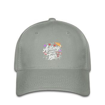 Mädels on Tour Achtung Frauen auf Tour - Flexfit Cap - Grüngrau - Vorne