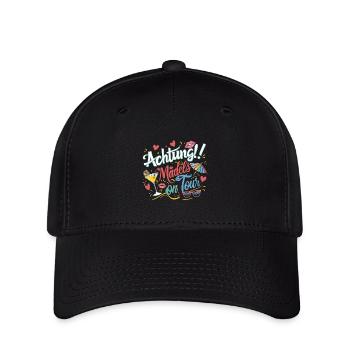 Mädels on Tour Achtung Frauen auf Tour - Flexfit Cap - Schwarz - Vorne