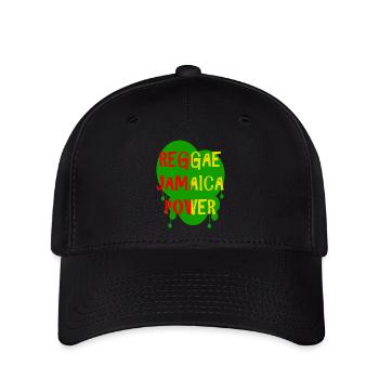 reggae jamaica power - Flexfit Cap - black - Front