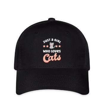 Katze Katzen - Flexfit Cap - Schwarz - Vorne
