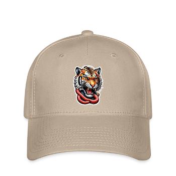 Tiger tattoo Japanese style - Flexfit Cap - khaki - Front