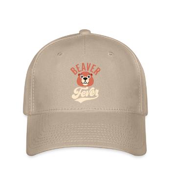 Beaver Fever Animal Rodent - Flexfit Cap - Khaki - Vorne