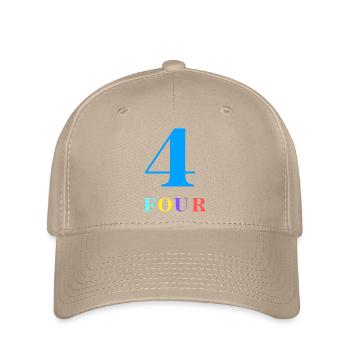Four-4th Anniversary - Flexfit Cap - khaki - Front