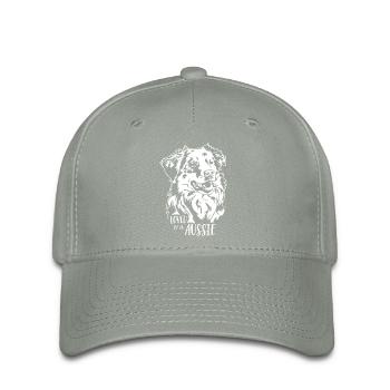 Australian Shepherd loved by an Aussie Wilsigns - Flexfit Cap - Grüngrau - Vorne