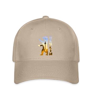Ours de Berlin - Casquette Flexfit - kaki - Devant