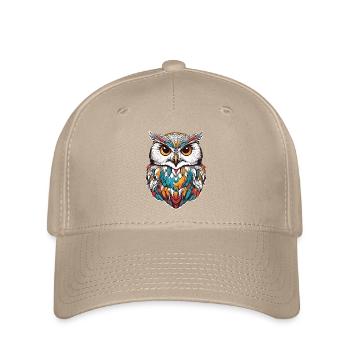 Schnee-Eule - Flexfit Cap - Khaki - Vorne