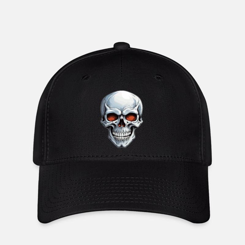 Skull - Flexfit Cap - black