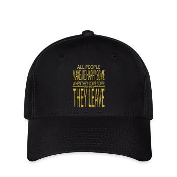 Jokes Family Party Antireligion Tshirts Quote - Flexfit Cap - black - Front