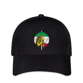 Shir o Khorshid - Persisches Design (Iran) - Flexfit Cap - Schwarz - Vorne