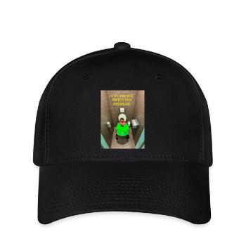Ich kann dich sehen. Das ist das Problem. - Flexfit Cap - Schwarz - Vorne