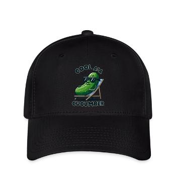 Cool As Acucumber - Flexfit Cap - Schwarz - Vorne