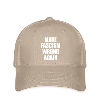 make fascism wrong again - Flexfit Cap - khaki - Front