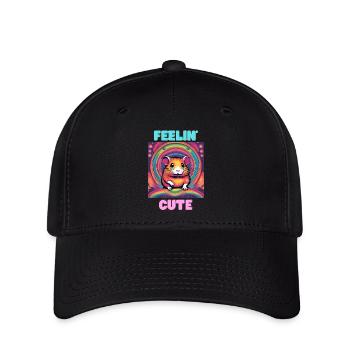 Feeling Cute - Flexfit Cap - Schwarz - Vorne