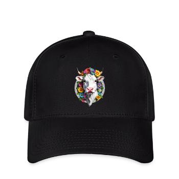 VACHE FLEURIE - Casquette Flexfit - noir - Devant