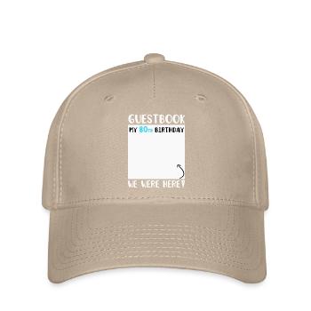 80th Birthday - Flexfit Cap - khaki - Front