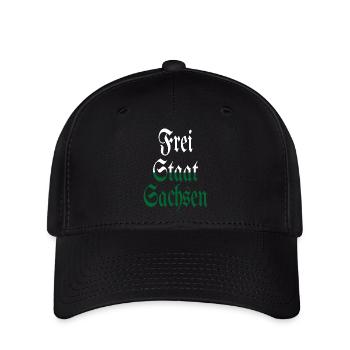 Free State of Saxony white green home - Flexfit Cap - black - Front