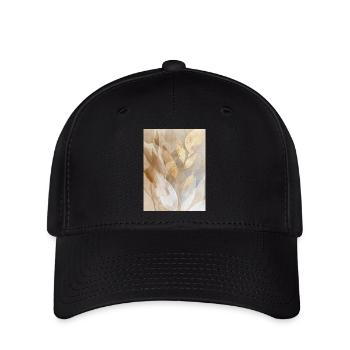 Gold Accent Leaves - Flexfit Cap - Schwarz - Vorne